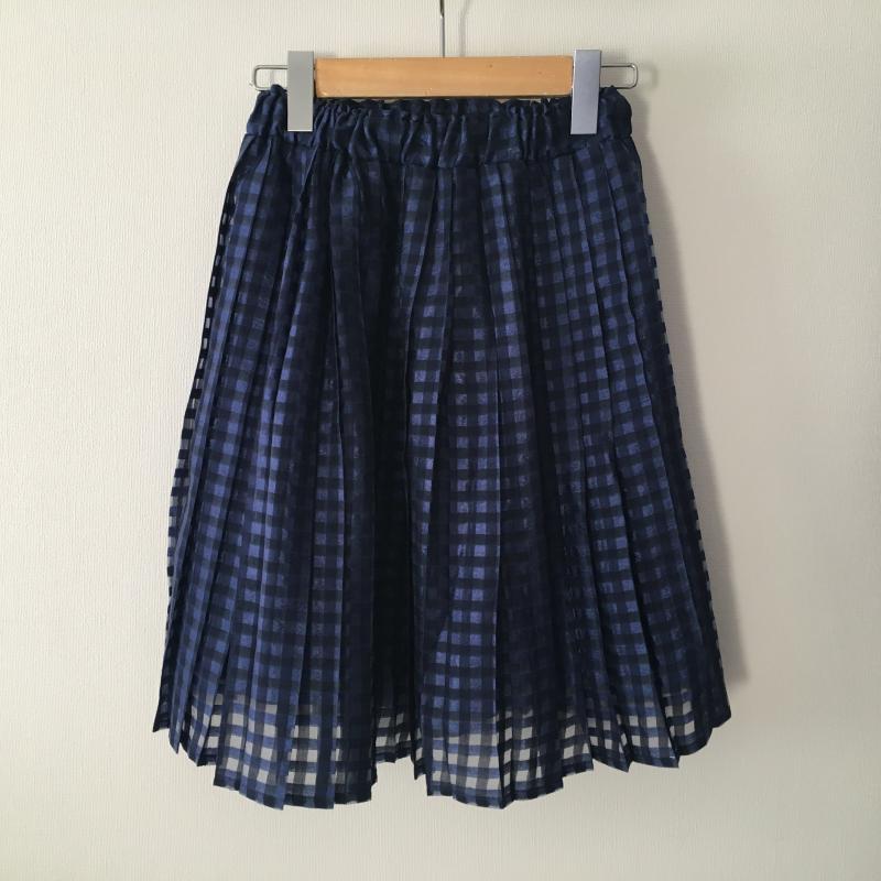 ウィルセレクション WILLSELECTION セットアップ セットアップ M チェック X 花柄 青 / ブルー / X 紺 / ネイビー / レディース USED 古着 中古 10015867