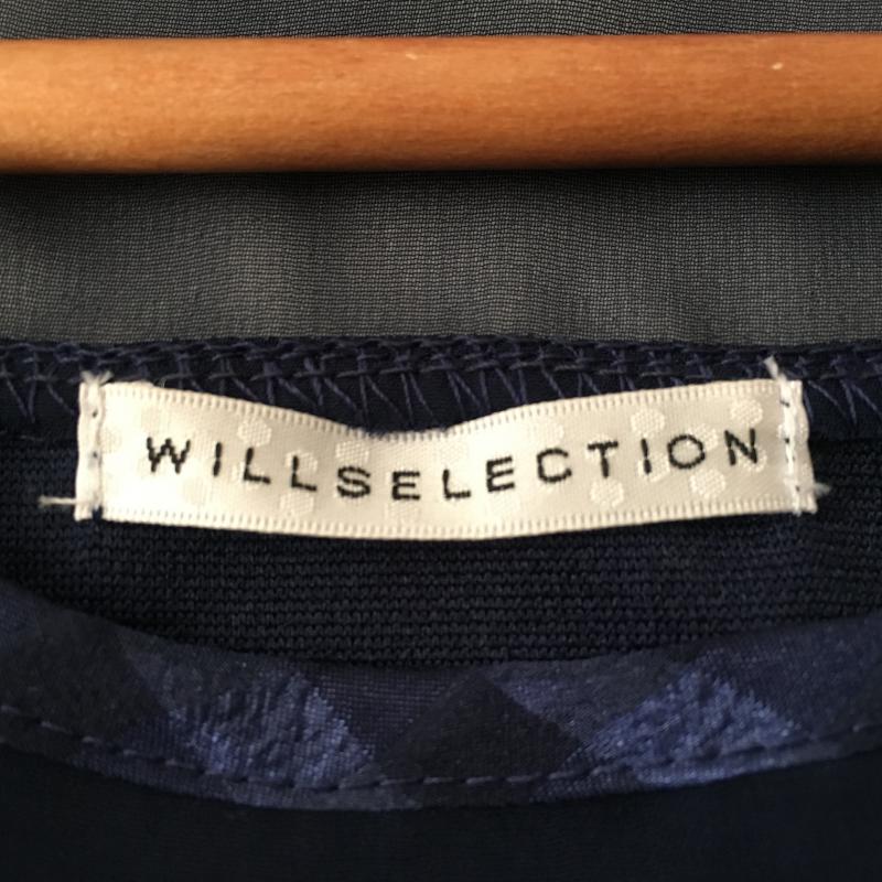 ウィルセレクション WILLSELECTION セットアップ セットアップ M チェック X 花柄 青 / ブルー / X 紺 / ネイビー / レディース USED 古着 中古 10015867