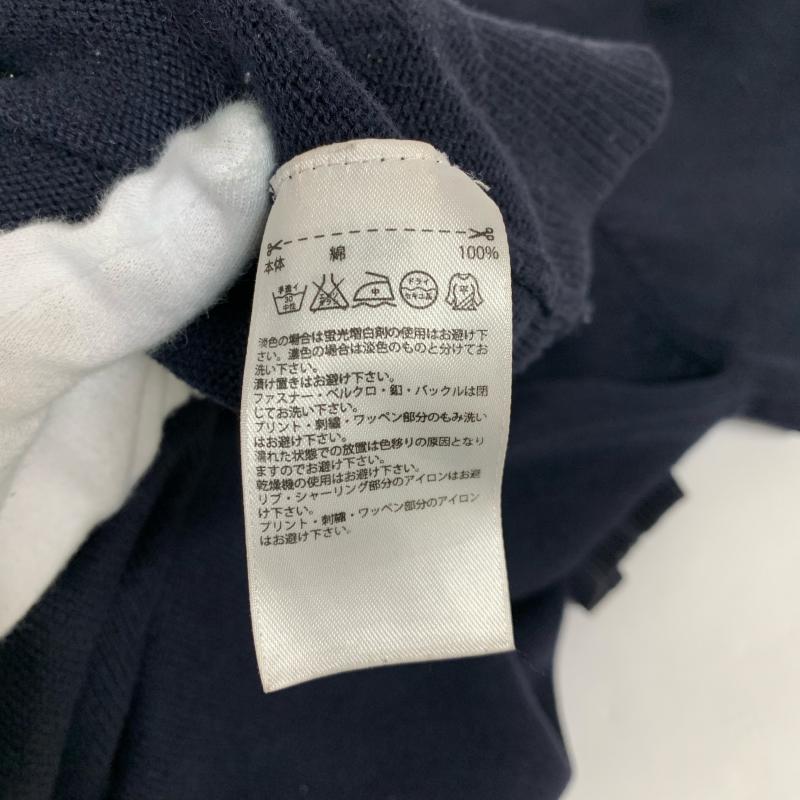 アディダス adidas ニット、セーター 長袖 ニットパーカー M 無地 X ロゴ、文字 紺 / ネイビー / X 白 / ホワイト / メンズ USED 古着 中古 10015871