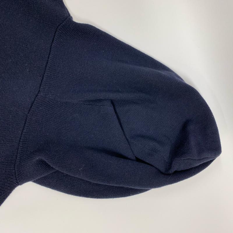 アディダス adidas ニット、セーター 長袖 ニットパーカー M 無地 X ロゴ、文字 紺 / ネイビー / X 白 / ホワイト / メンズ USED 古着 中古 10015871