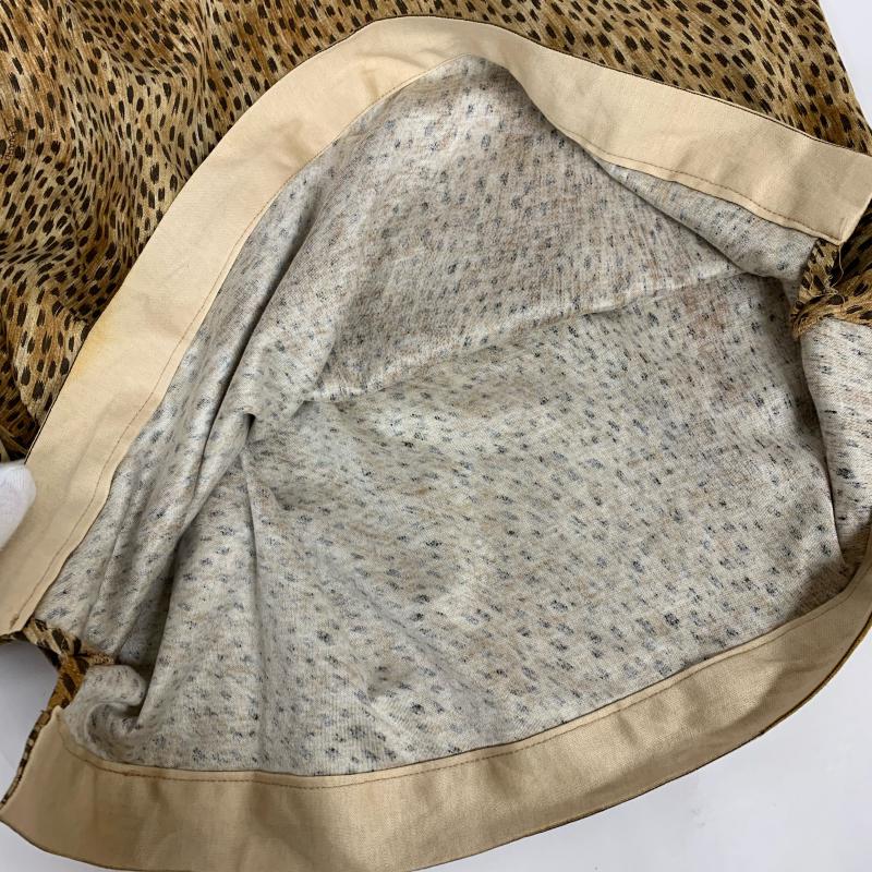 レオナールスポーツ LEONARD SPORT カットソー 七分袖 M ヒョウ柄・レオパード柄 茶 / ブラウン / レディース USED 古着 中古 10015907