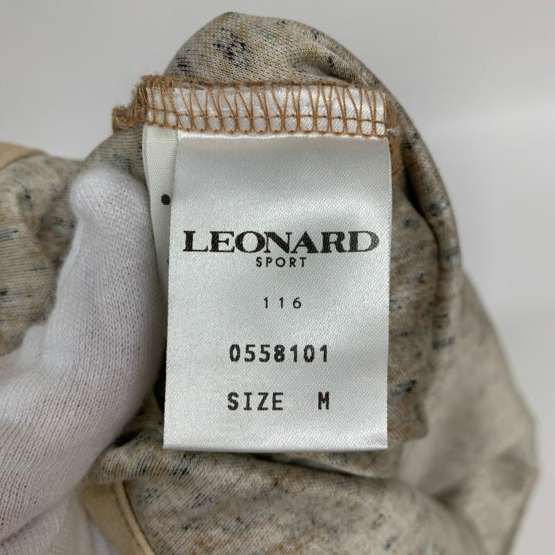 レオナールスポーツ LEONARD SPORT カットソー 七分袖 M ヒョウ柄・レオパード柄 茶 / ブラウン / レディース USED 古着 中古 10015907