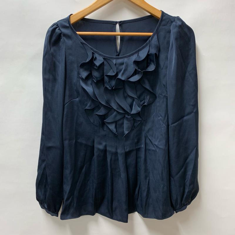 アナイ ANAYI カットソー 長袖 38 無地 紺 / ネイビー / レディース USED 古着 中古 10015912