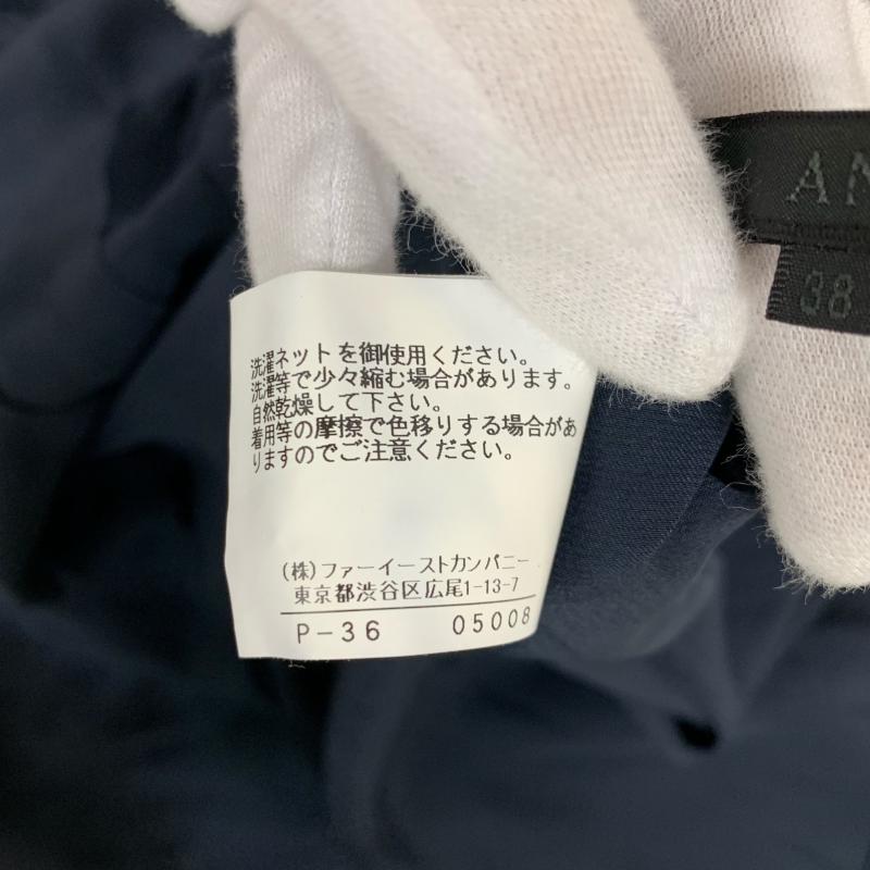アナイ ANAYI カットソー 長袖 38 無地 紺 / ネイビー / レディース USED 古着 中古 10015912