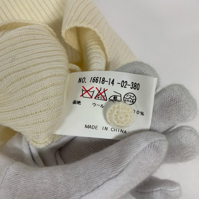 アナイ ANAYI ニット、セーター 七分袖 38 無地 白 / ホワイト / レディース USED 古着 中古 10015926