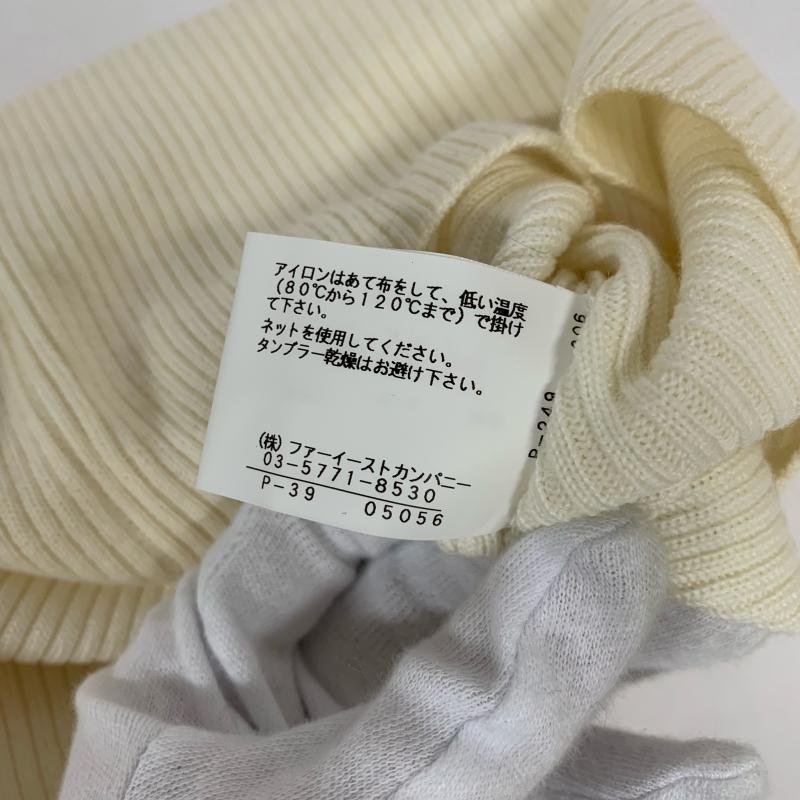 アナイ ANAYI ニット、セーター 七分袖 38 無地 白 / ホワイト / レディース USED 古着 中古 10015926