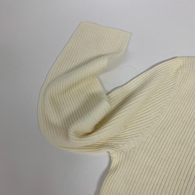 アナイ ANAYI ニット、セーター 七分袖 38 無地 白 / ホワイト / レディース USED 古着 中古 10015926