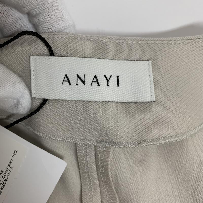 アナイ ANAYI カーディガン 長袖 ボレロ 38 無地 ベージュ / ベージュ / レディース USED 古着 中古 10015931
