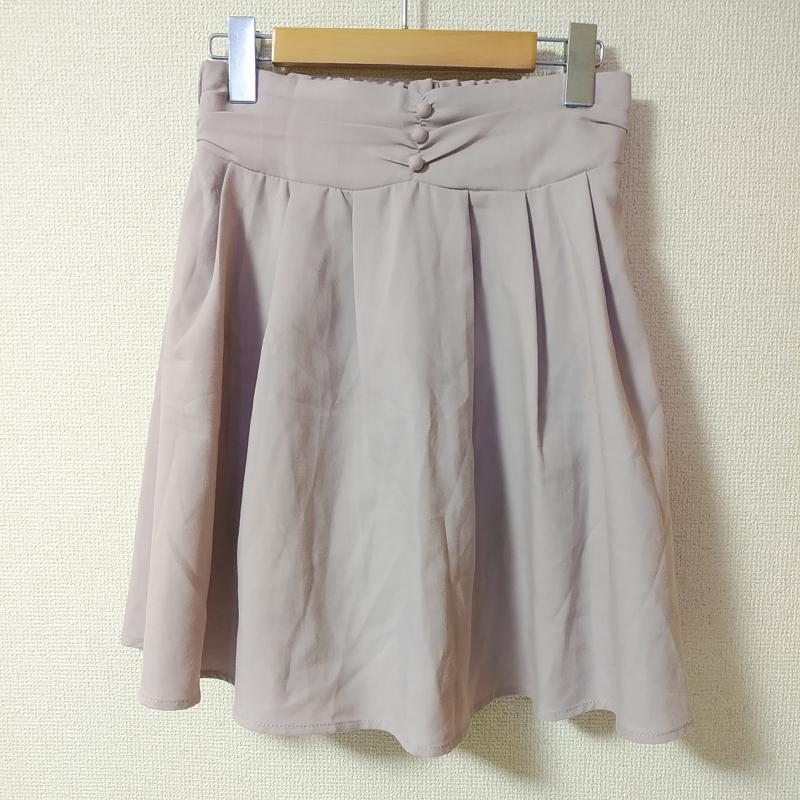 オリーブデオリーブ OLIVE des OLIVE スカート ひざ丈スカート FREE 無地 桃 / ピンク / レディース USED 古着 中古 10015995