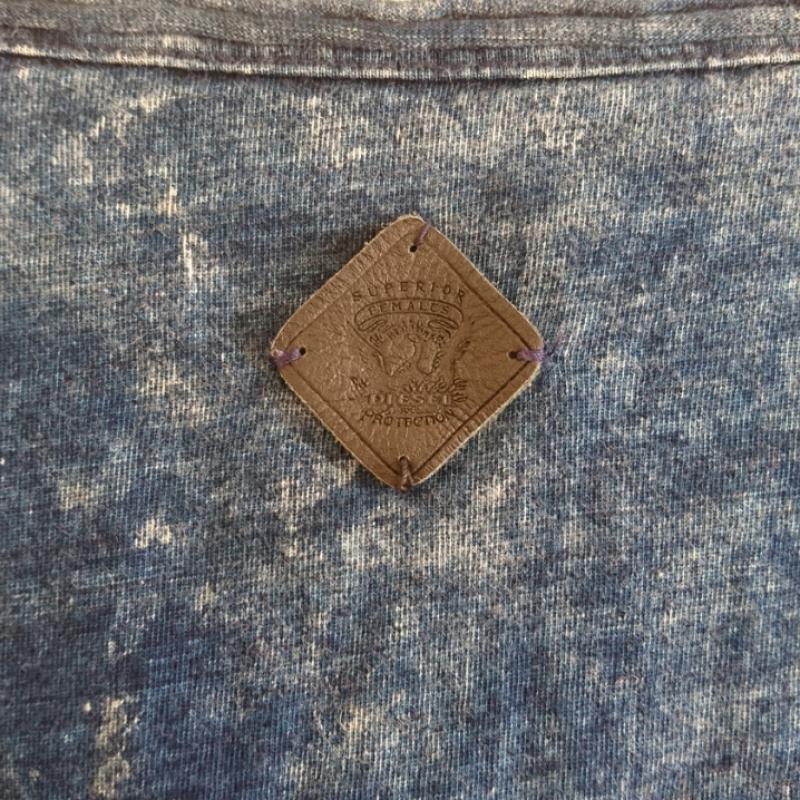 ディーゼル DIESEL カットソー 半袖 XS グラデーション X ダメージ加工 青 / ブルー / レディース USED 古着 中古 10016032