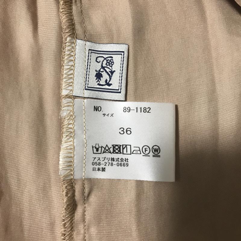 シードレイク Seadrake シャツ、ブラウス 長袖 36 無地 ベージュ / ベージュ / レディース USED 古着 中古 10016057