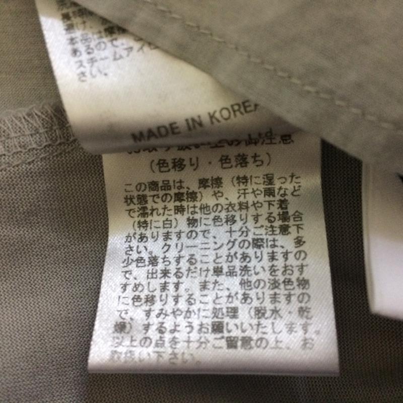ヨーロ YOLO カットソー 半袖 36 無地 灰 / グレー / レディース USED 古着 中古 10016064