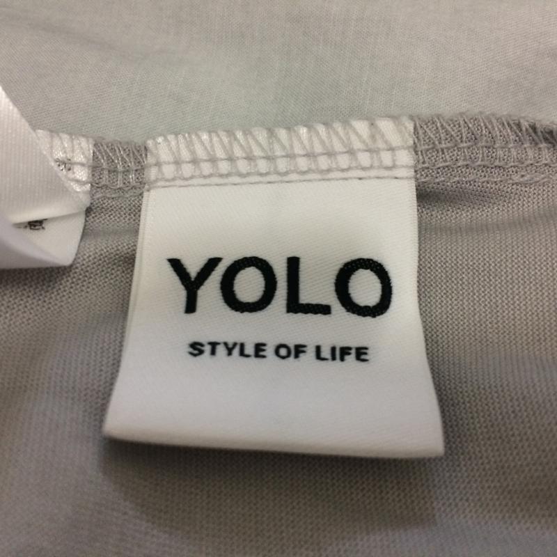 ヨーロ YOLO カットソー 半袖 36 無地 灰 / グレー / レディース USED 古着 中古 10016064