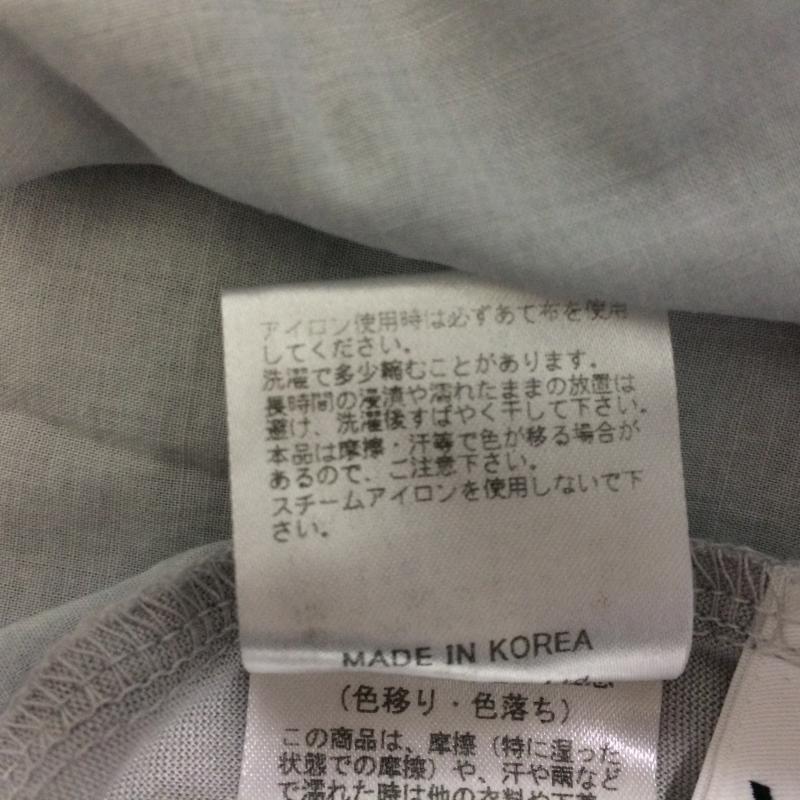 ヨーロ YOLO カットソー 半袖 36 無地 灰 / グレー / レディース USED 古着 中古 10016064