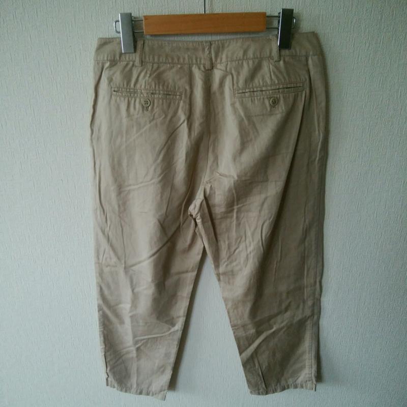 テチチ Te chichi ボトムス ボトムス サブリナパンツ L 無地 ベージュ / ベージュ / レディース USED 古着 中古 10016083