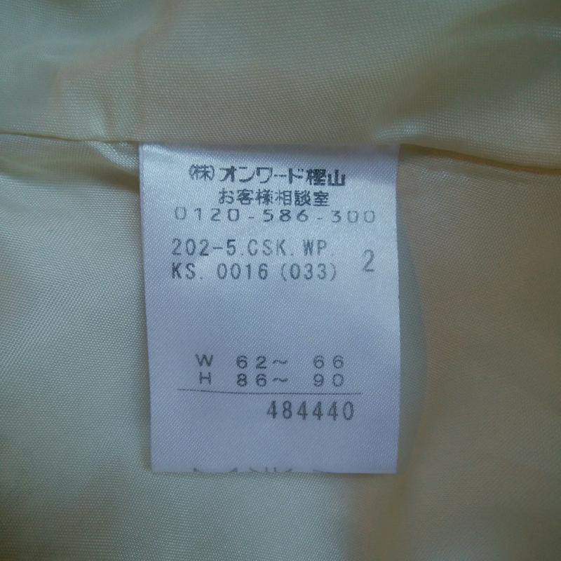エニィスィス any SiS スカート ひざ丈スカート 2 無地 白 / ホワイト / レディース USED 古着 中古 10016085