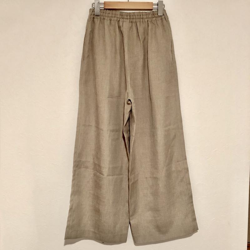 ニコアンド niko and... パンツ スラックス リネン風イージーワイドパンツ 3 無地 ベージュ / ベージュ / レディース USED 古着 中古 10016122