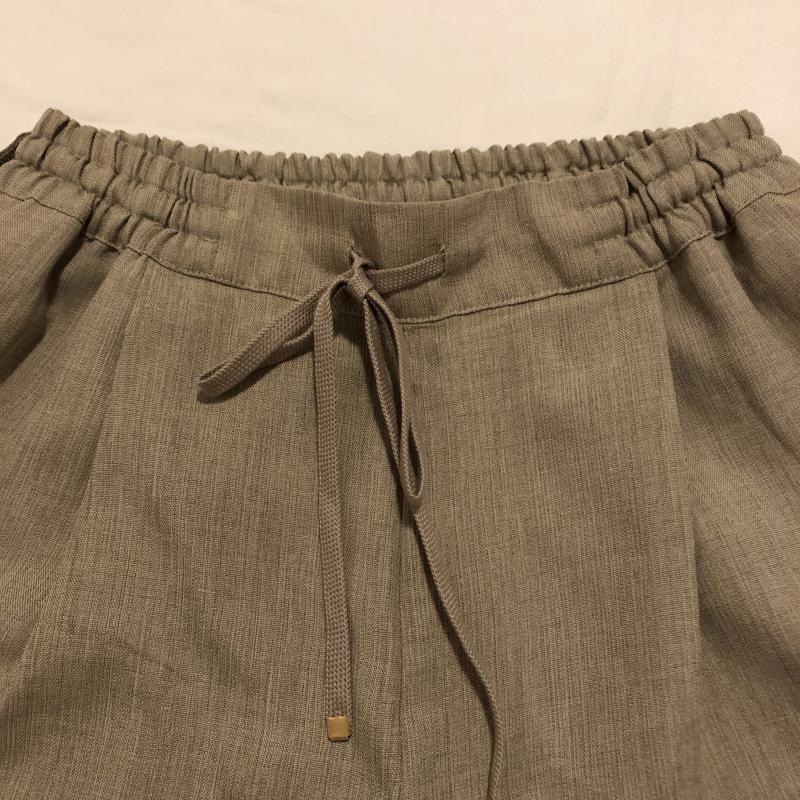 ニコアンド niko and... パンツ スラックス リネン風イージーワイドパンツ 3 無地 ベージュ / ベージュ / レディース USED 古着 中古 10016122