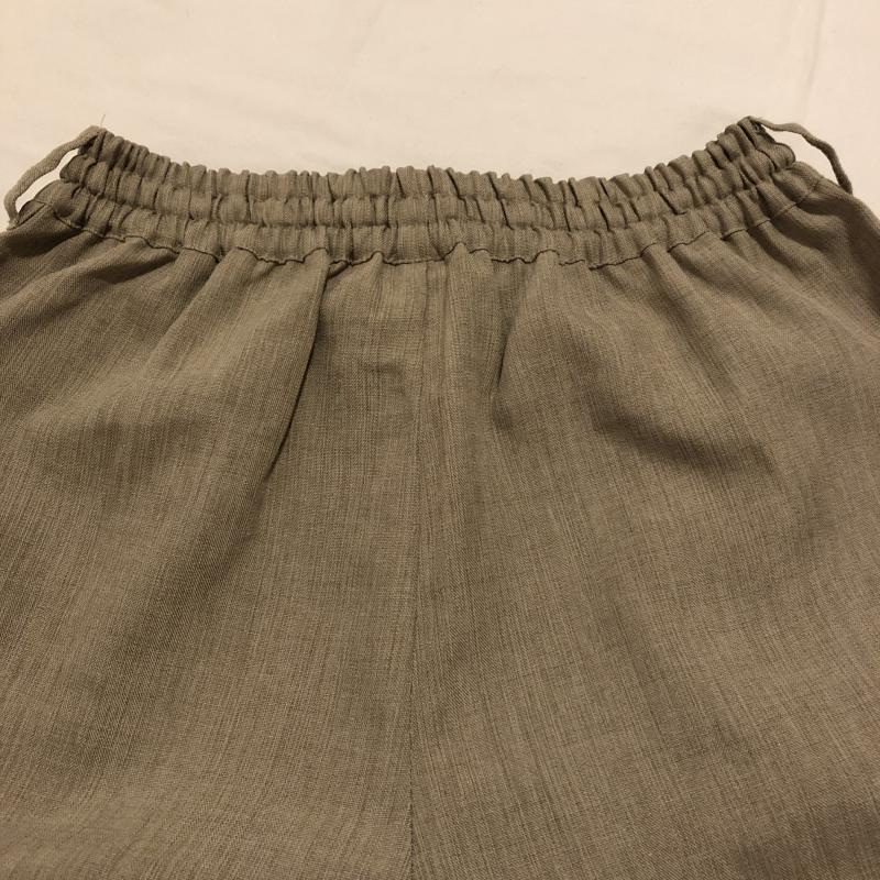 ニコアンド niko and... パンツ スラックス リネン風イージーワイドパンツ 3 無地 ベージュ / ベージュ / レディース USED 古着 中古 10016122