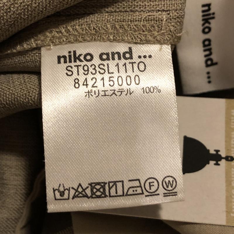 ニコアンド niko and... パンツ スラックス リネン風イージーワイドパンツ 3 無地 ベージュ / ベージュ / レディース USED 古着 中古 10016122