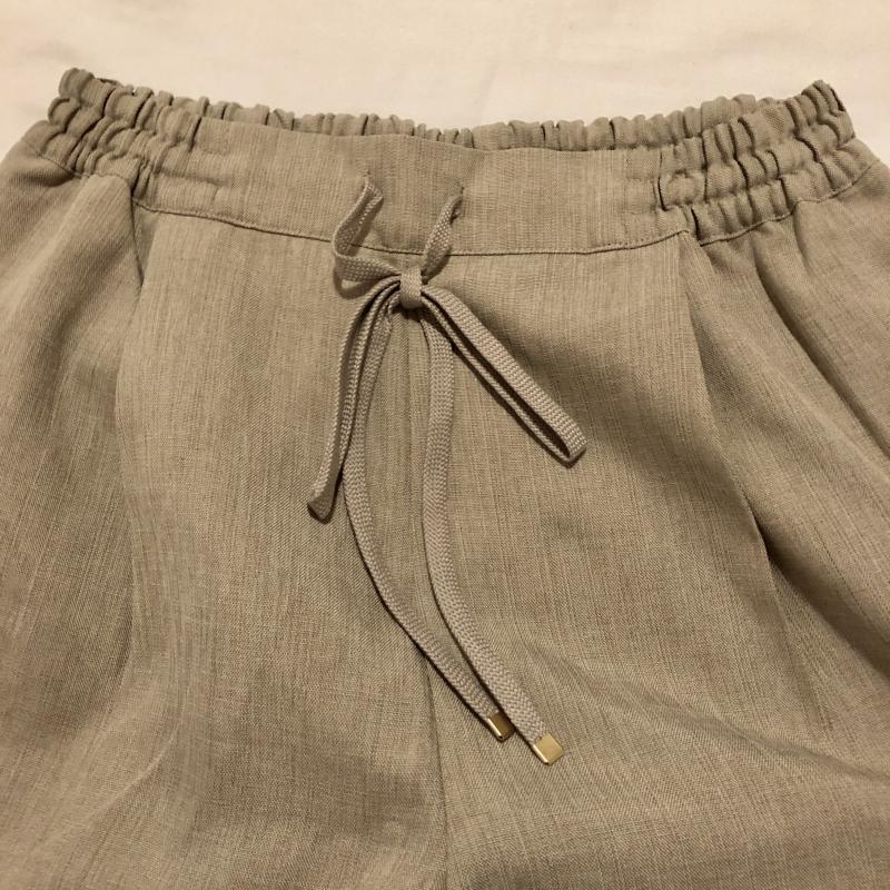 ニコアンド niko and... パンツ スラックス リネン風イージーワイドパンツ 3 無地 ベージュ / ベージュ / レディース USED 古着 中古 10016127