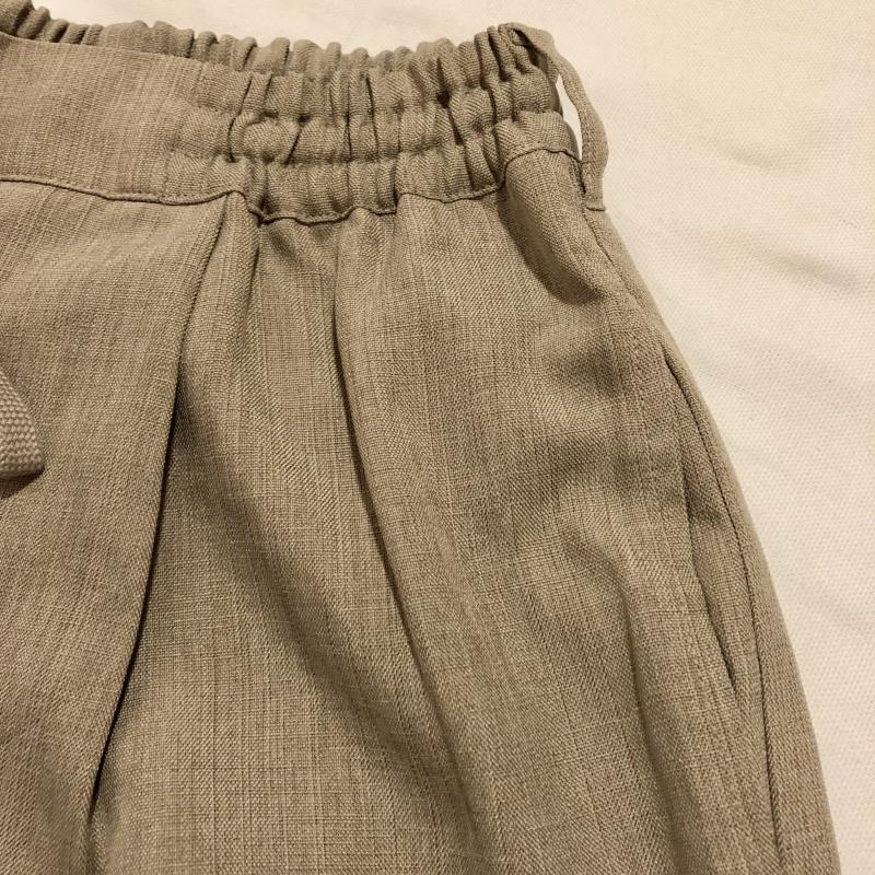 ニコアンド niko and... パンツ スラックス リネン風イージーワイドパンツ 3 無地 ベージュ / ベージュ / レディース USED 古着 中古 10016127