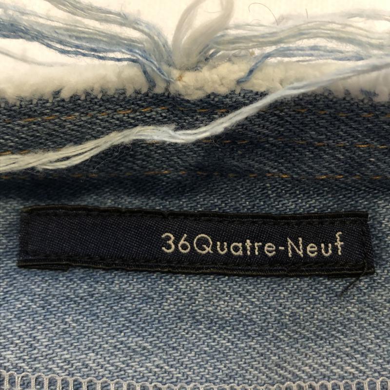 カトルナフ 36 Quatre-Neuf スカート ひざ丈スカート デニム巻きスカート カットオフ 36 無地 インディゴ / インディゴ / レディース USED 古着 中古 10016179