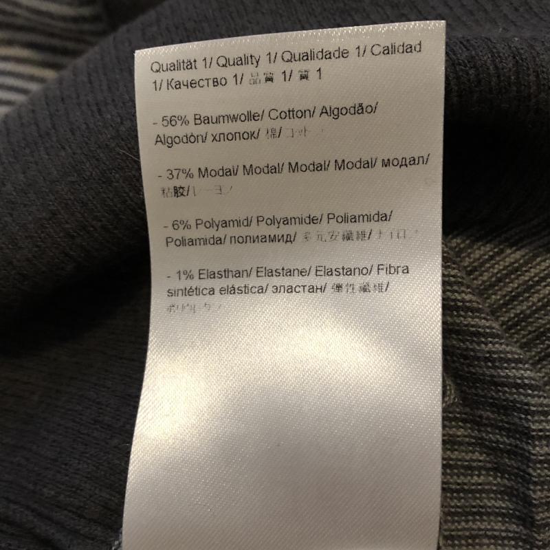 エスカーダ ESCADA カーディガン 長袖 ニットカーディガン リボンデザイン S ボーダー柄 X 灰 / グレー / レディース USED 古着 中古 10016198