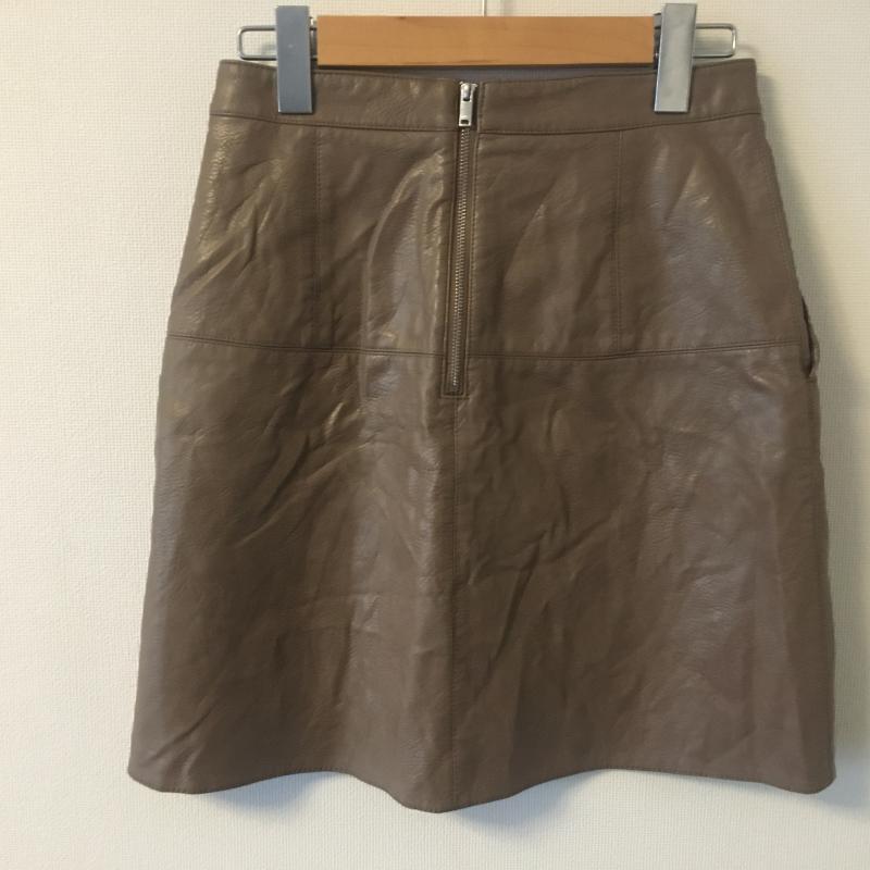 ザラベーシック ZARA BASIC スカート ミニスカート XS 無地 ベージュ / ベージュ / レディース USED 古着 中古 10016293