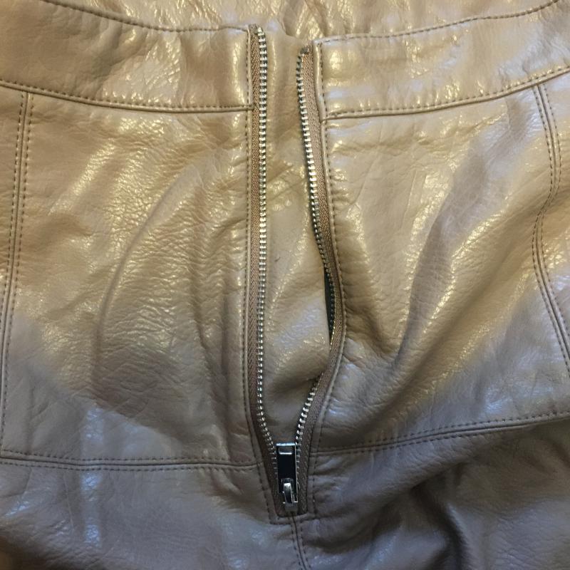 ザラベーシック ZARA BASIC スカート ミニスカート XS 無地 ベージュ / ベージュ / レディース USED 古着 中古 10016293