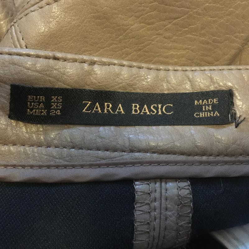 ザラベーシック ZARA BASIC スカート ミニスカート XS 無地 ベージュ / ベージュ / レディース USED 古着 中古 10016293