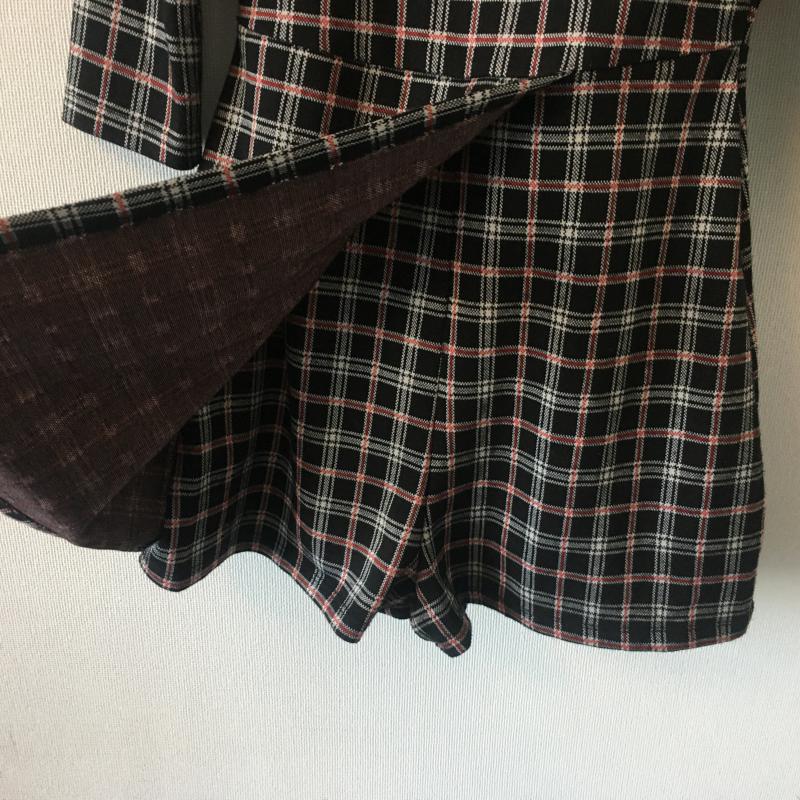ベルシュカ Bershka ワンピース・ドレス・オールインワン ワンピース・ドレス・オールインワン S チェック X 総柄 黒 / ブラック / X 白 / ホワイト / X 赤 / レッド / レディース USED 古着 中古 10016313