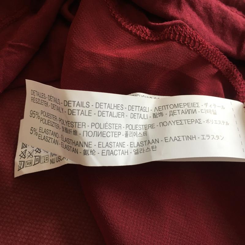 ザラ ZARA TRAFALUC カットソー 半袖 ノースリーブ S 無地 えんじ / ワインレッド / X 黒 / ブラック / レディース USED 古着 中古 10016332