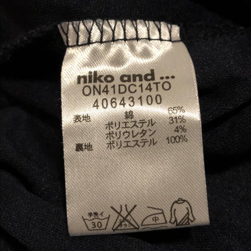 ニコアンド niko and... スカート ミニスカート 総柄 X 紺 / ネイビー / レディース USED 古着 中古 10016350