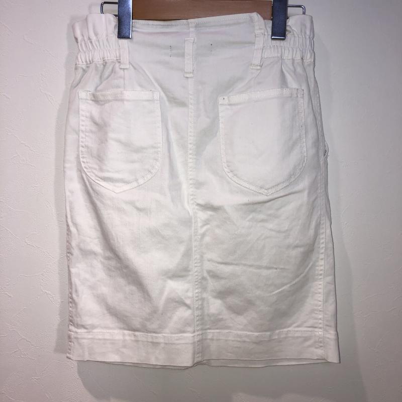 ダブルクローゼット w closet スカート ひざ丈スカート FREE 無地 白 / ホワイト / レディース USED 古着 中古 10016413