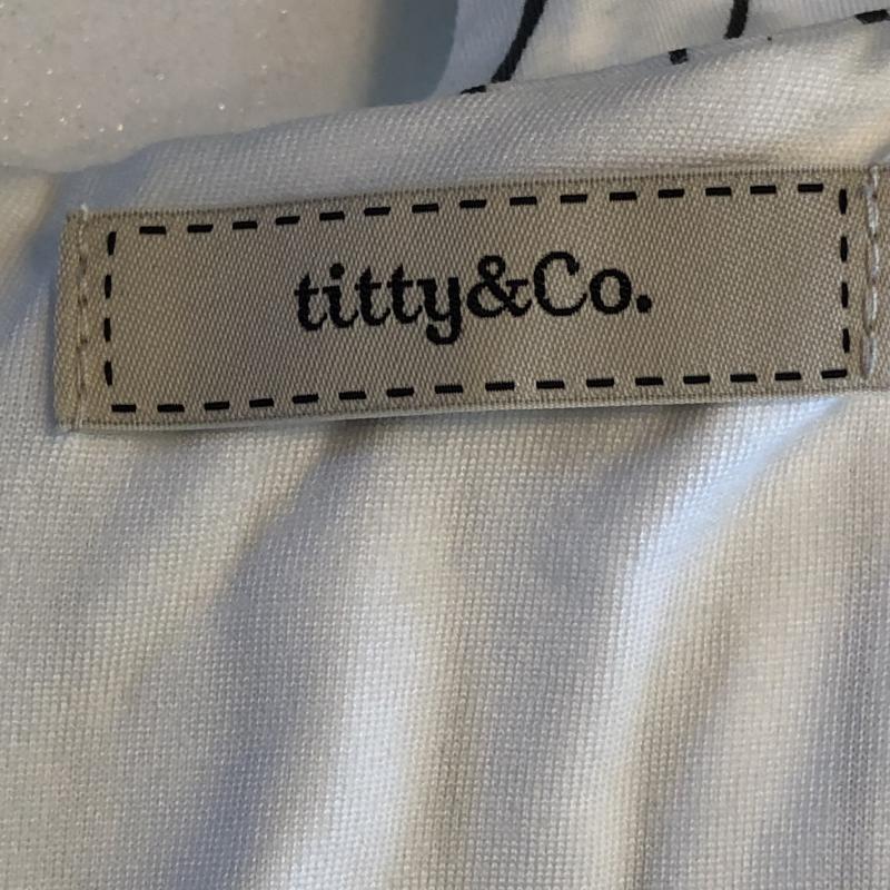 ティティーアンドコー titty&Co. ワンピース ミニスカート S ストライプ 白 / ホワイト / X 黒 / ブラック / レディース USED 古着 中古 10016421