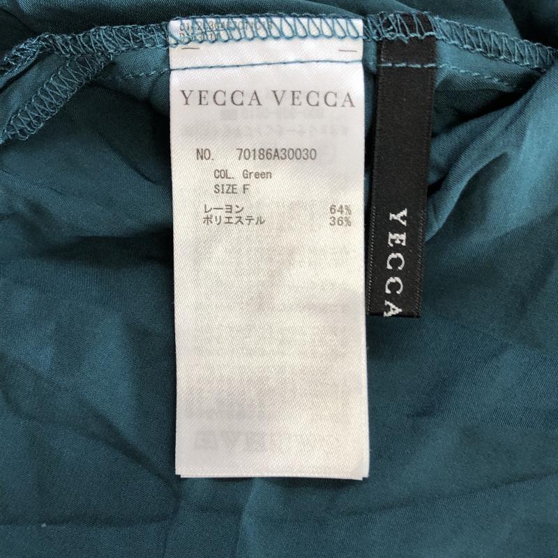 イェッカ ヴェッカ YECCA VECCA シャツ、ブラウス 七分袖 FREE 無地 緑 / グリーン / レディース USED 古着 中古 10016476