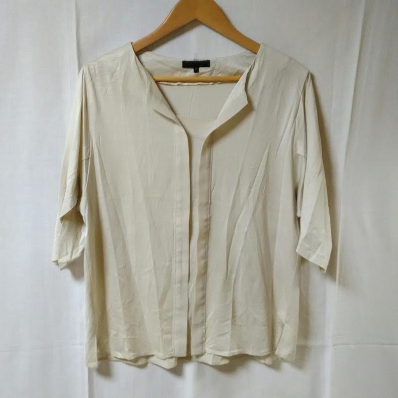 アイシービー ICB カットソー 七分袖 S 無地 ベージュ / ベージュ / レディース USED 古着 中古 10016521