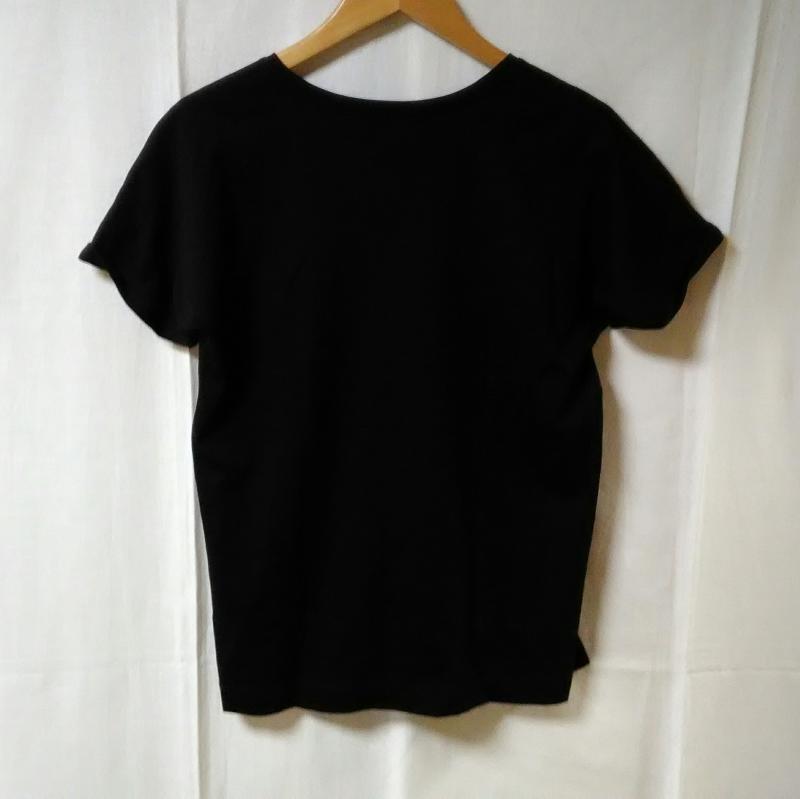 ロートレ・アモン LAUTREAMONT カットソー 半袖 38 無地 黒 / ブラック / レディース USED 古着 中古 10016522