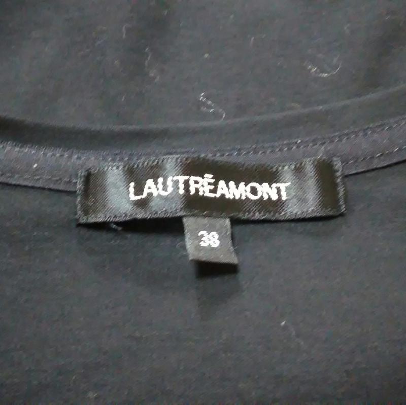 ロートレ・アモン LAUTREAMONT カットソー 半袖 38 無地 黒 / ブラック / レディース USED 古着 中古 10016522