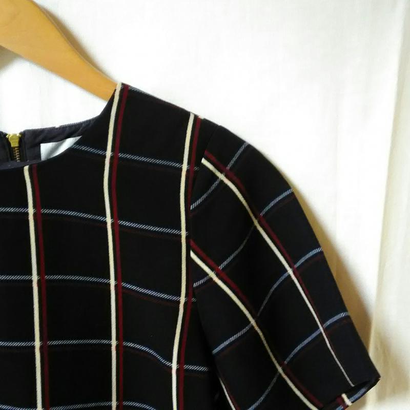レイビームス Ray BEAMS カットソー 半袖 チェック 紺 / ネイビー / X 白 / ホワイト / X 赤 / レッド / レディース USED 古着 中古 10016530