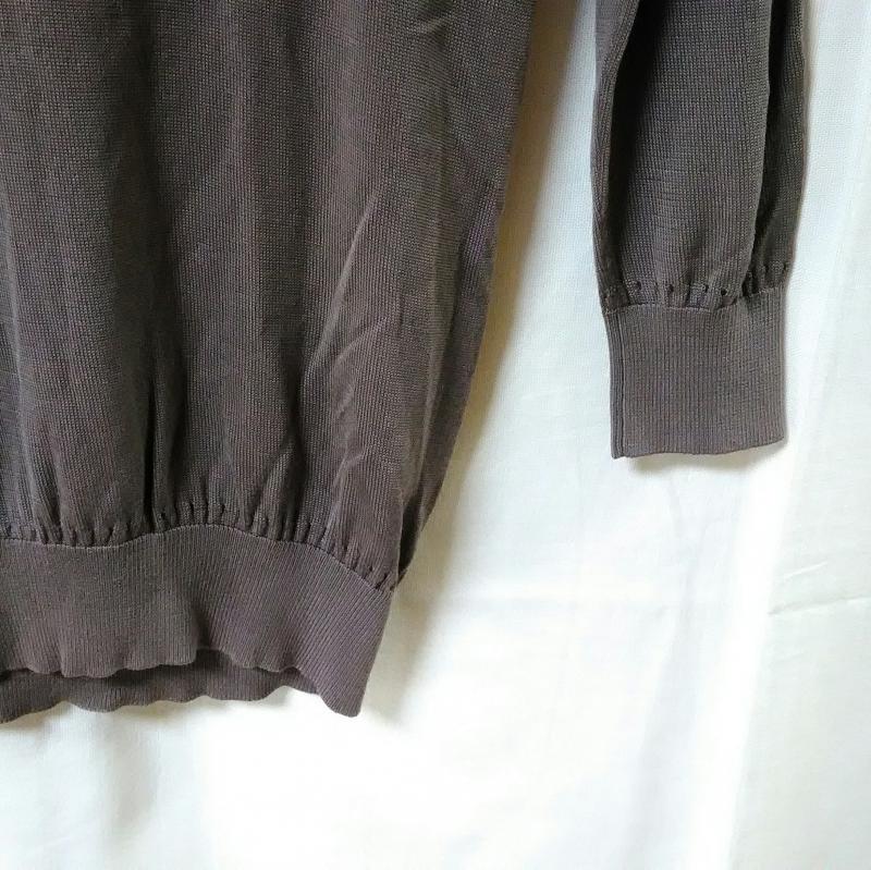 ロートレ・アモン LAUTREAMONT カットソー 長袖 薄地ニット 38 無地 茶 / ブラウン /  レディース USED 古着 中古 10016531