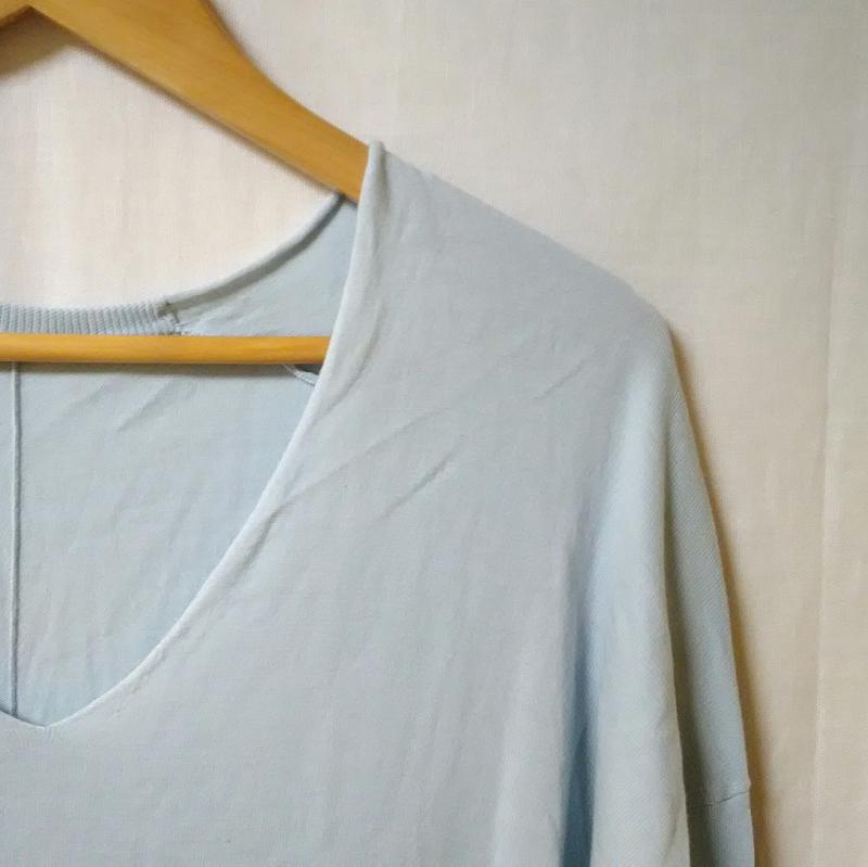 ロペ ROPE' カットソー 長袖 38 無地 青 / ブルー / レディース USED 古着 中古 10016540