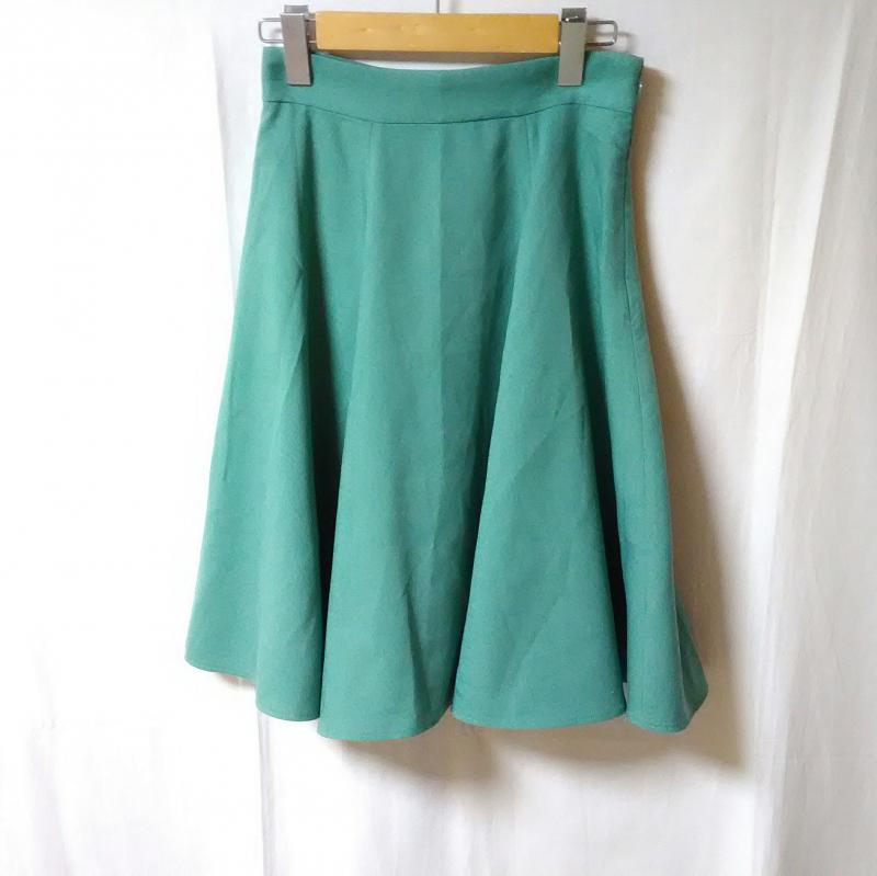 プロポーションボディドレッシング PROPORTION BODY DRESSING スカート ひざ丈スカート 2 無地 緑 / グリーン / レディース USED 古着 中古 10016564