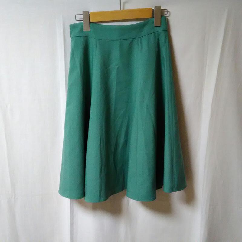 プロポーションボディドレッシング PROPORTION BODY DRESSING スカート ひざ丈スカート 2 無地 緑 / グリーン / レディース USED 古着 中古 10016564