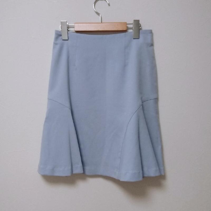 エンネア Ennea スカート ひざ丈スカート 38 無地 青 / ブルー / レディース USED 古着 中古 10016581