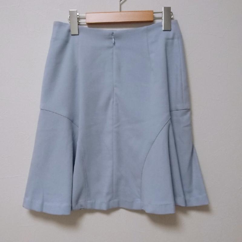 エンネア Ennea スカート ひざ丈スカート 38 無地 青 / ブルー / レディース USED 古着 中古 10016581