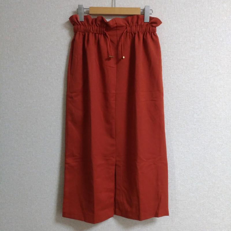 アルマデザイン Alma Design スカート ロングスカート L 無地 橙 / オレンジ / レディース USED 古着 中古 10016628