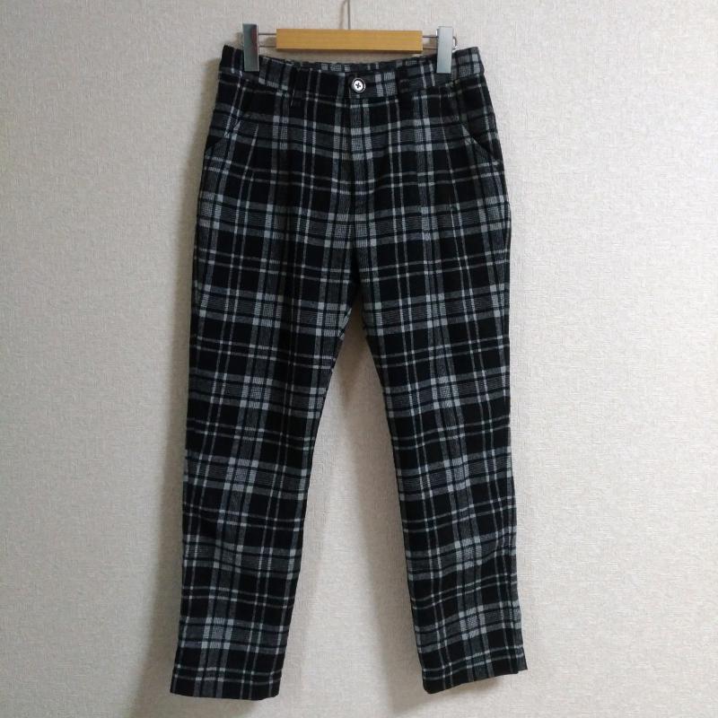 チャオパニック CIAOPANIC ボトムス ボトムス S チェック 黒 / ブラック / X 灰 / グレー / レディース USED 古着 中古 10016636