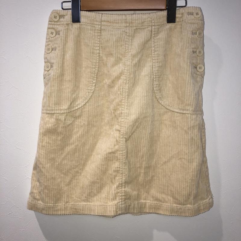 ダブルクローゼット w closet スカート ひざ丈スカート コーデュロイ FREE 無地 ベージュ / ベージュ / レディース USED 古着 中古 10016658